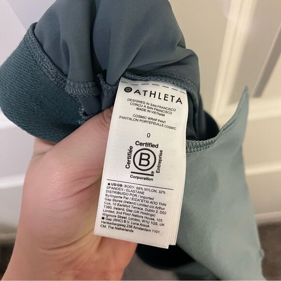 Athleta Cosmic Wrap Pant NEW Minimalist Grey Size 0 - Picture 14 of 16